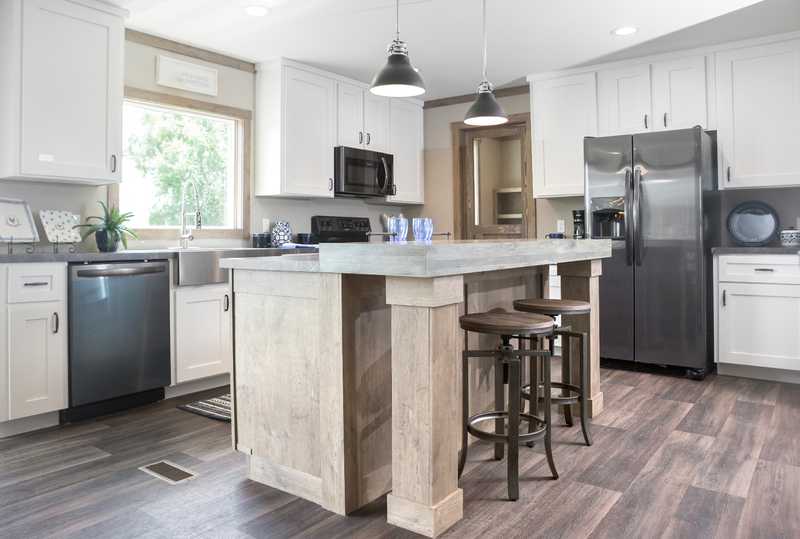 Kitchen with island in The Aimee