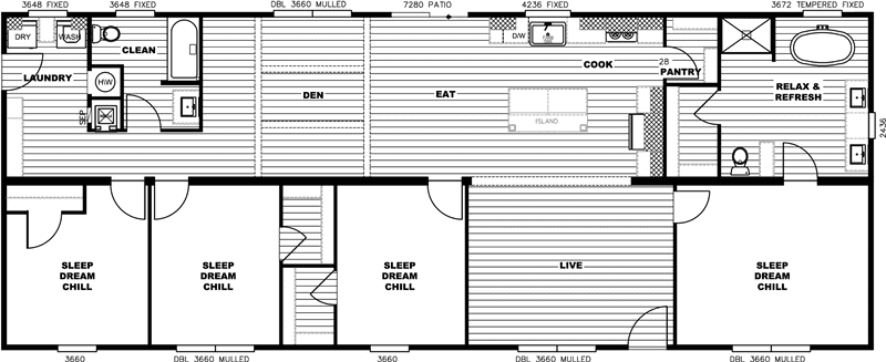 Floor plan of the Amelia home